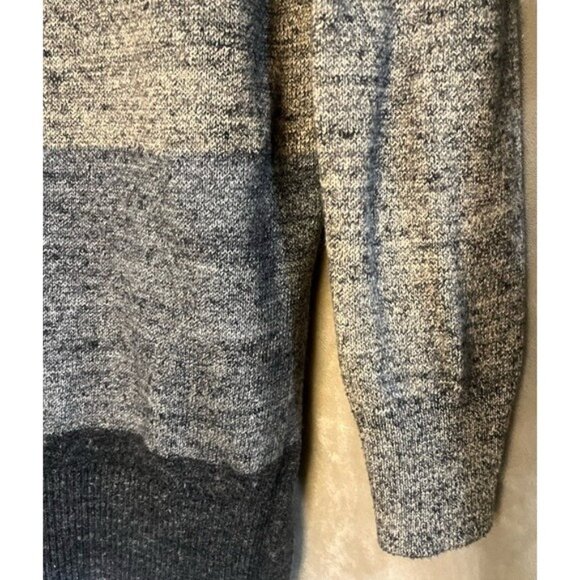 Gap Womens Gray Marled Mock Turtle Neck Sweater Button Ribbed Long Sleeve Relax - Picture 10 of 13